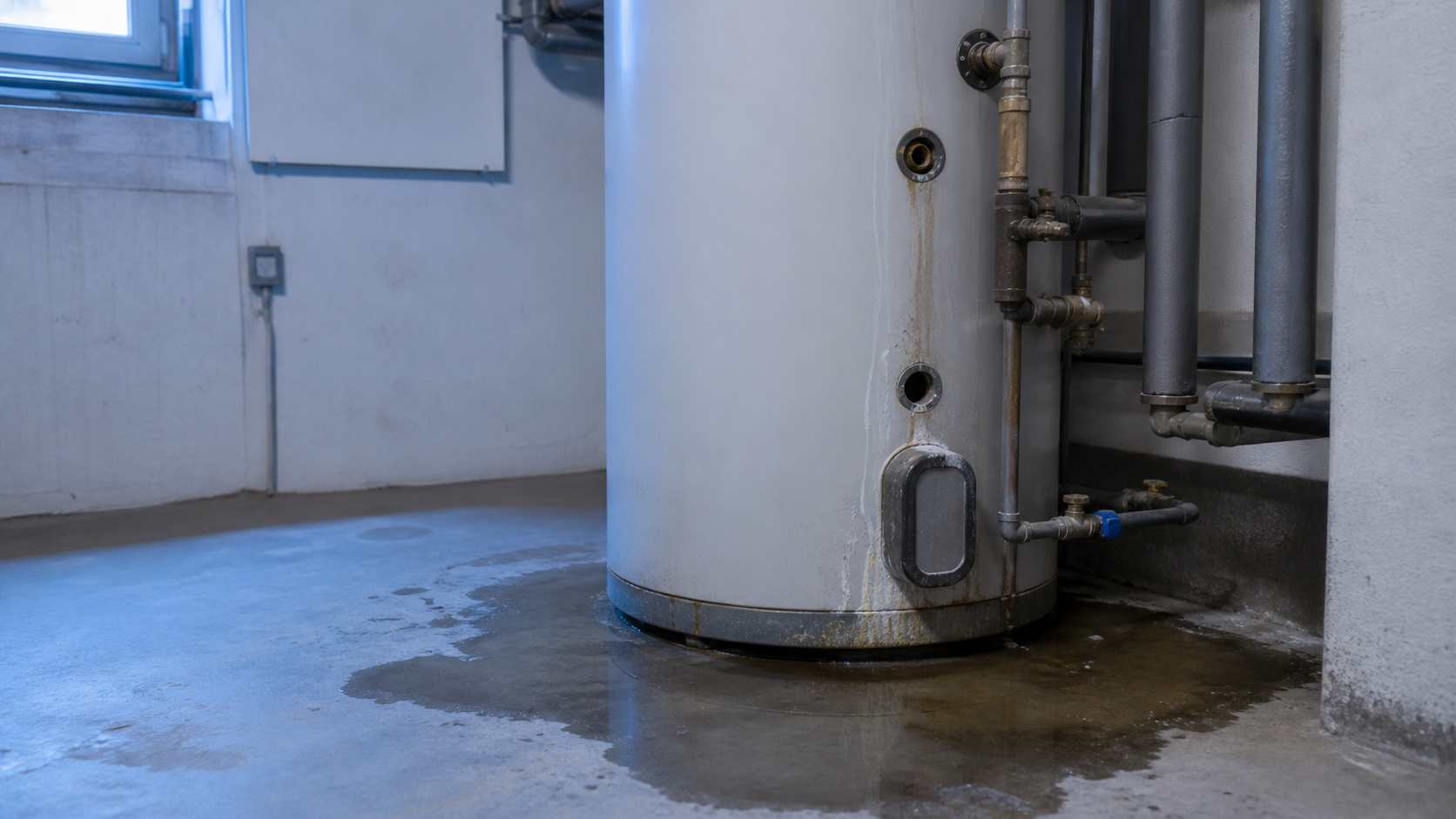 Boiler oder Warmwasserspeicher ausgelaufen — was tun und wer haftet?