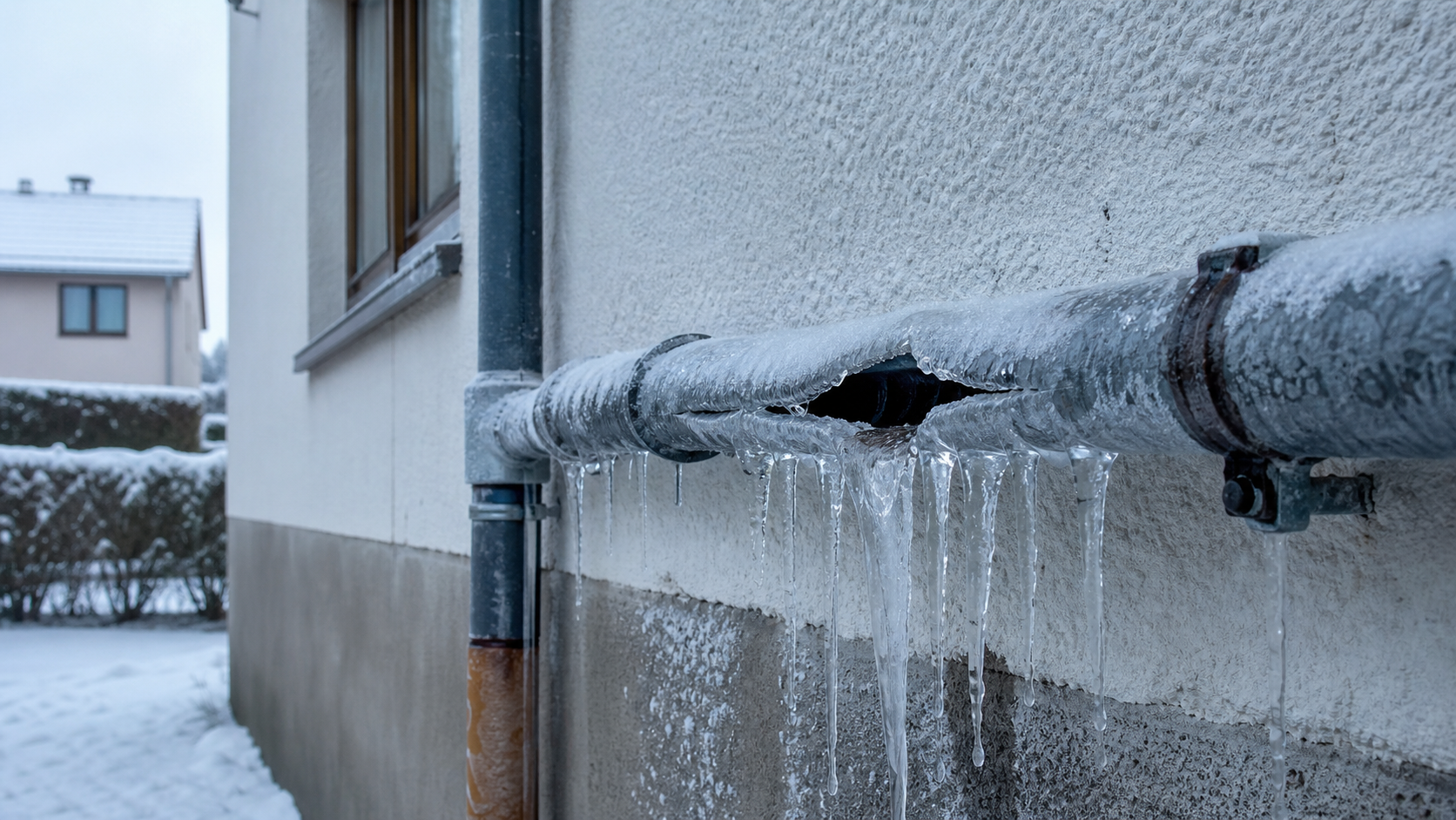 Frostschaden an der Wasserleitung — warum Rohre platzen und was hilft